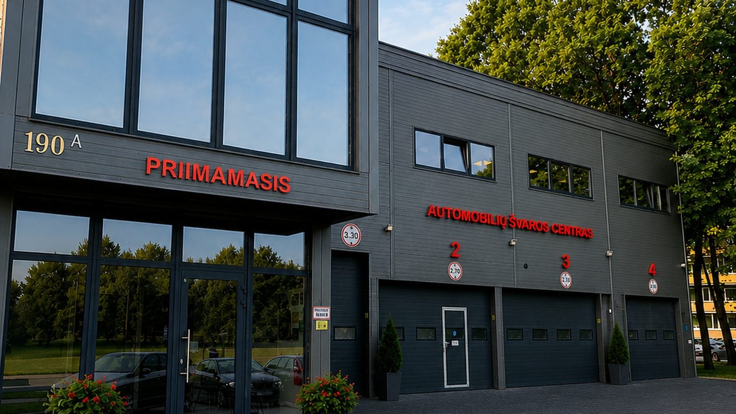 Partizanų Auto Spa automobilių švaros centras Kaune, Partizanų g. 190A — priimamasis ir plovimo boksai